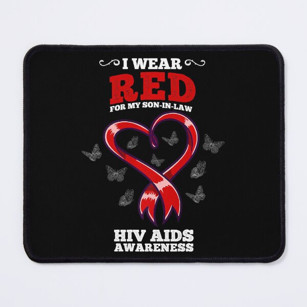 Item preview, I Wear Red For My Son In Law HIV AIDS Awareness designed and sold by EagmianPheolea.