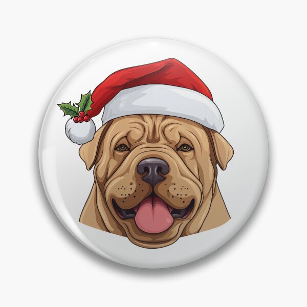 Item preview, Christmas Sharpei Dog designed and sold by wotsthis.