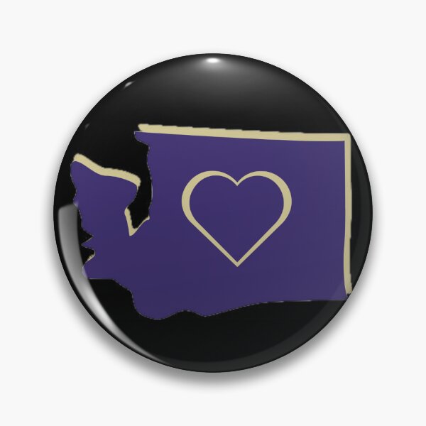 Item preview, Washington Heart Design, Purple And Gold. designed and sold by PNWEnergy.