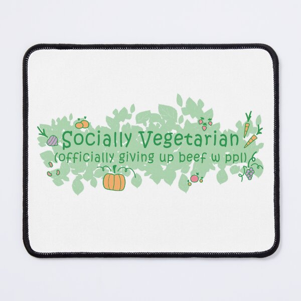 Item preview, Socially Vegetarian designed and sold by snickrdoodlr.