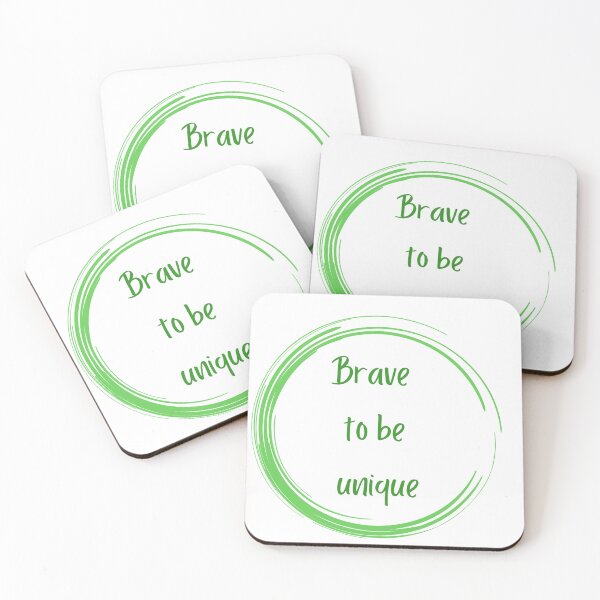 Item preview, brave to be unique quotes design designed and sold by Arulsanthosh.