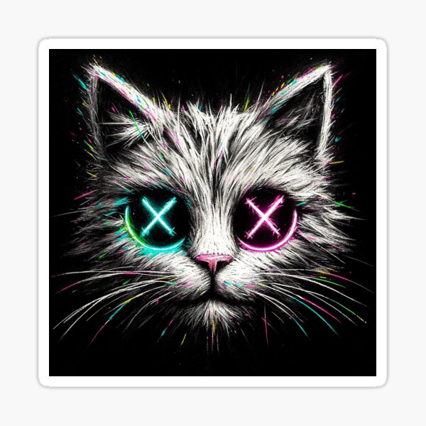 Artikel-Vorschau von Chalky die Katze., designt und verkauft von urbanjungle403.