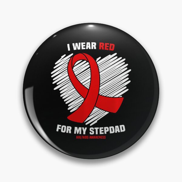 Item preview, I Wear Red For My Stepdad HIV AIDS Awareness designed and sold by EagmianPheolea.