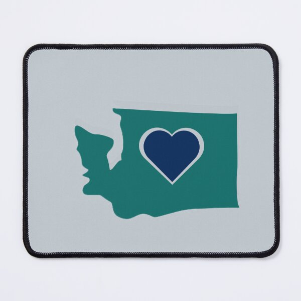 Item preview, Washington Heart Design, Blue Green And Silver. designed and sold by PNWEnergy.