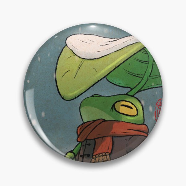 Item preview, cozy bundled up frog for winter designed and sold by DingHuArt.