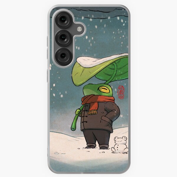 Item preview, cozy bundled up frog for winter designed and sold by DingHuArt.