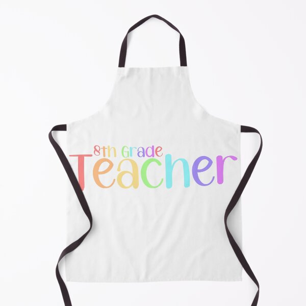 Item preview, 8th Eighth Grade Teacher in Pastel Rainbow designed and sold by noelle20.