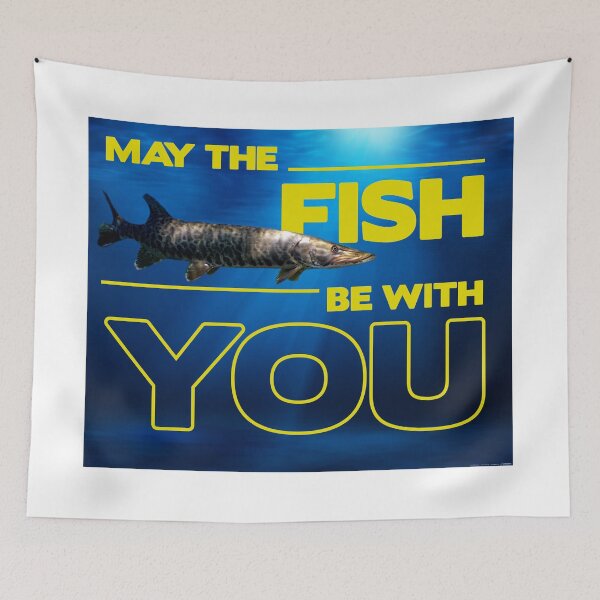 Item preview, May the Fish be with YOU designed and sold by colorfulbundles.