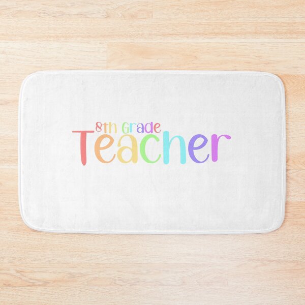 Item preview, 8th Eighth Grade Teacher in Pastel Rainbow designed and sold by noelle20.