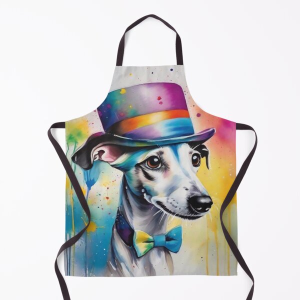 Item preview, Whippet Dog Portrait Wearing a Top Hat designed and sold by Wolfheartart.