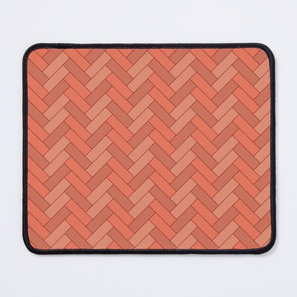 Item preview, Coral Pink and Crimson Red Harmony Herringbone Pattern designed and sold by James Prince.