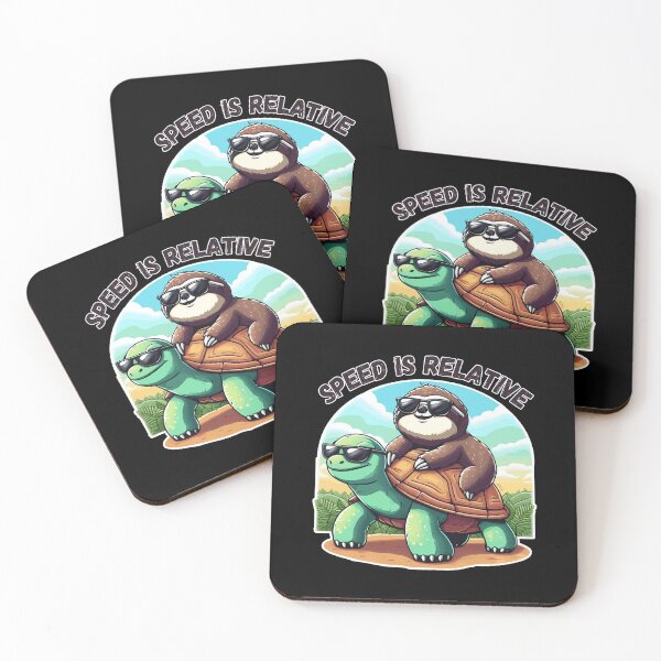 Item preview, Speed is Relative - Turtle & Sloth designed and sold by aipolohu.