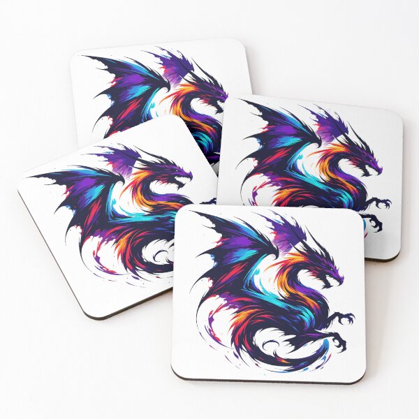 Item preview, Mystic Fire Dragon - Colorful Abstract Artwork designed and sold by RyanBelandres.