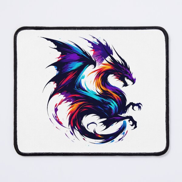 Item preview, Mystic Fire Dragon - Colorful Abstract Artwork designed and sold by RyanBelandres.