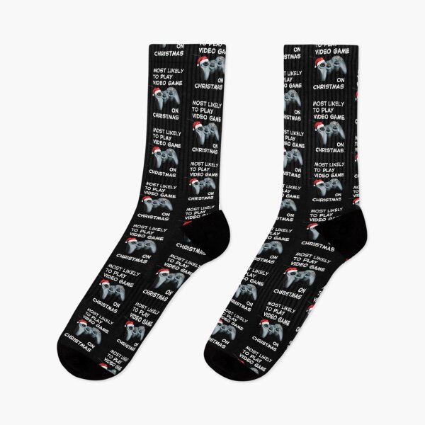 Artikelvorschau, Höchstwahrscheinlich Videospiele auf lustigem Weihnachtsshirt spielen entworfen und verkauft von MyIdeas82.