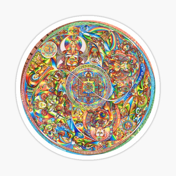 Mandala Buddha Sticker
