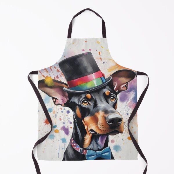 Item preview, Doberman Dog Portrait With Top Hat designed and sold by Wolfheartart.