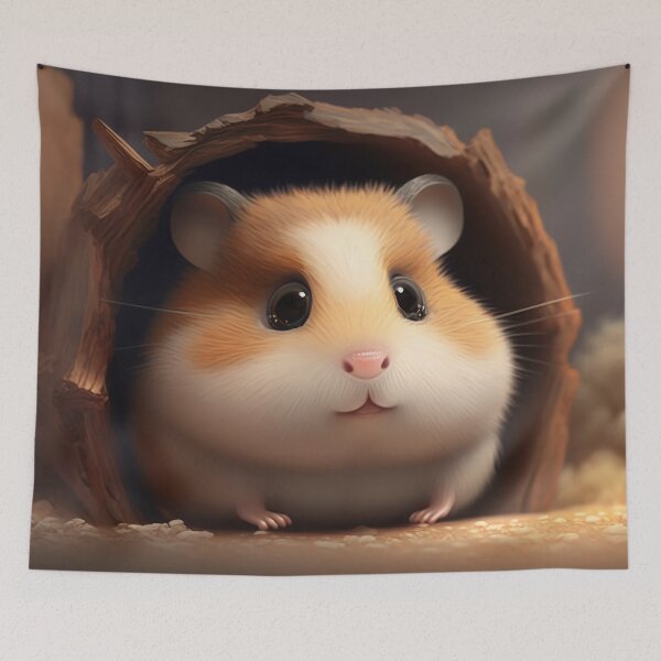 Item preview, Cute Fluffy Chibi Hamster designed and sold by OldNewAmbient.