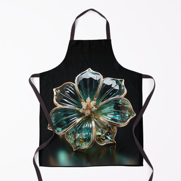 Item preview, Golden & Green Glass Flower designed and sold by 3po3.