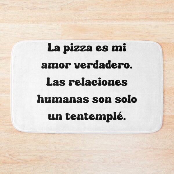 Item preview, La pizza es mi amor verdadero. Las relaciones humanas son solo un tentempié. designed and sold by Mechanical-Artt.