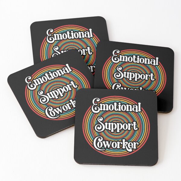 Item preview, emotional support coworker office funny gifts designed and sold by CosmicGypsy2000.