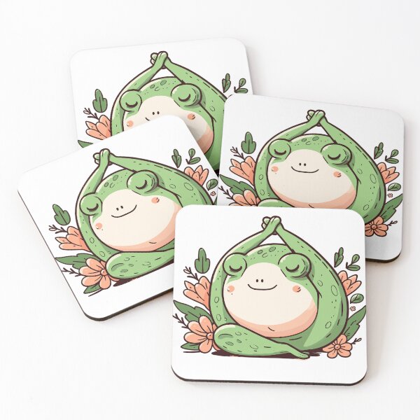 Item preview, Yoga Frog - Kawaii Frog Cross Legged  designed and sold by JessArty ⭐⭐⭐⭐⭐.