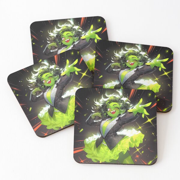 Item preview, Cute Fancy Dancing Green Orc Anime Girl designed and sold by bubblegoth.
