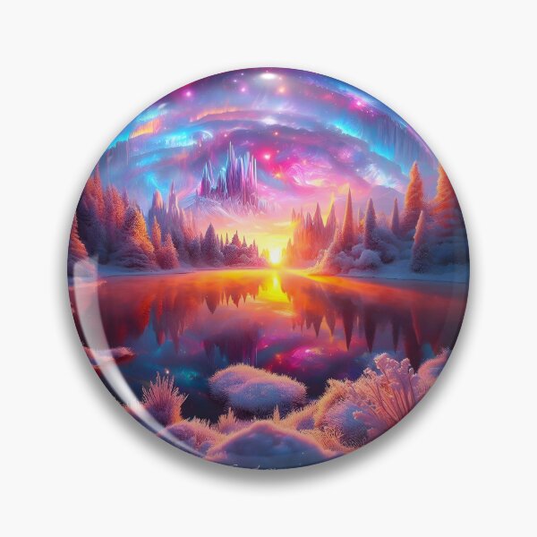 Item preview, Colorful sunrise in winterland designed and sold by AI-Only Creations.