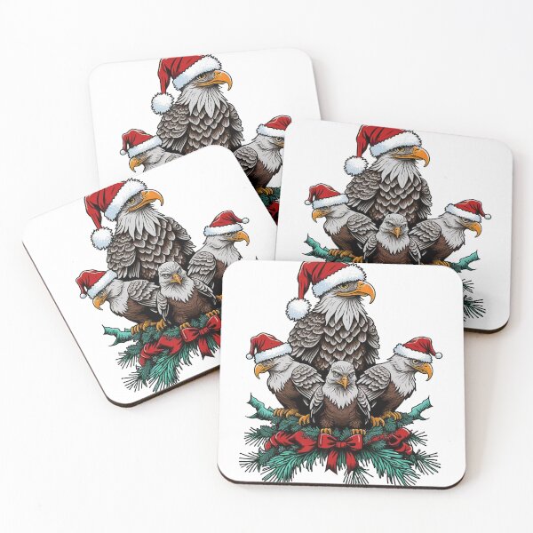 Item preview, Eagle Eagles Marry Christmas Friendly designed and sold by Martolina33.