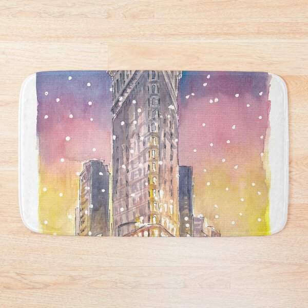 Item preview, Winter in New York City Romantic Snow Fall and Flatiron Manhattan Dreams designed and sold by artshop77.