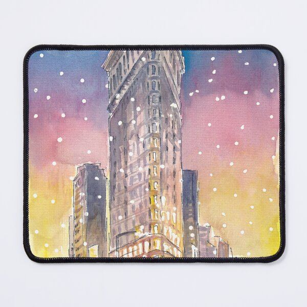 Item preview, Winter in New York City Romantic Snow Fall and Flatiron Manhattan Dreams designed and sold by artshop77.