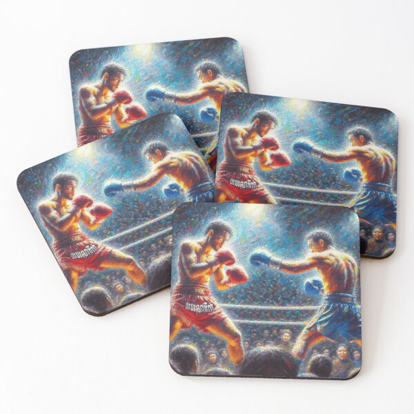 Item preview, Muay Thai Art Thai Boxing Paint designed and sold by siammagicalart.