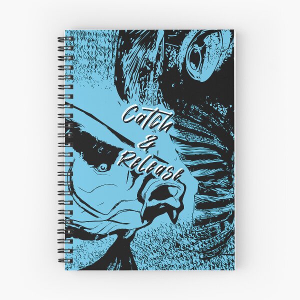 Item preview, Catch & Release Blue Fishing Graphic Motif designed and sold by FishingMD.