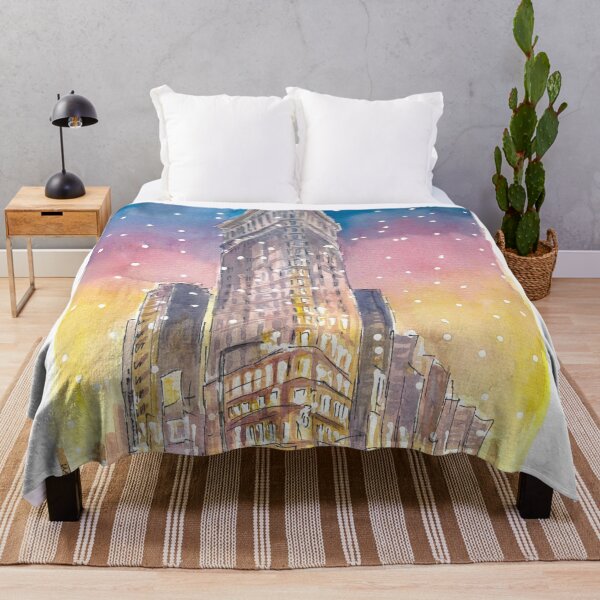 Item preview, Winter in New York City Romantic Snow Fall and Flatiron Manhattan Dreams designed and sold by artshop77.