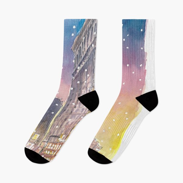 Item preview, Winter in New York City Romantic Snow Fall and Flatiron Manhattan Dreams designed and sold by artshop77.