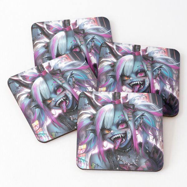 Item preview, Cool Creepy Goth Grunge Punk Demon Anime Girl designed and sold by bubblegoth.