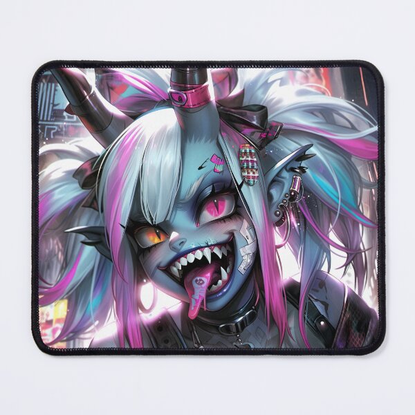 Item preview, Cool Creepy Goth Grunge Punk Demon Anime Girl designed and sold by bubblegoth.