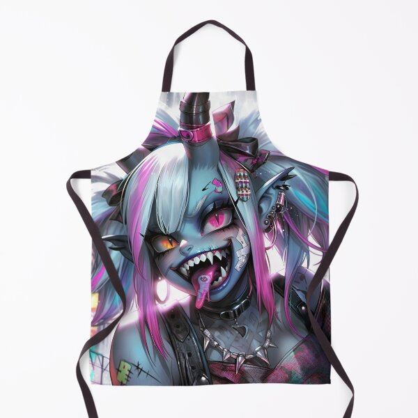 Item preview, Cool Creepy Goth Grunge Punk Demon Anime Girl designed and sold by bubblegoth.