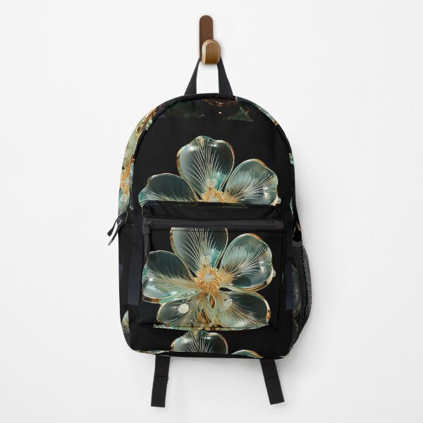 Item preview, Golden & Green Glass Flower designed and sold by 3po3.