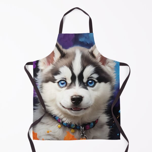 Item preview, Husky Puppy Dog Portrait designed and sold by Wolfheartart.