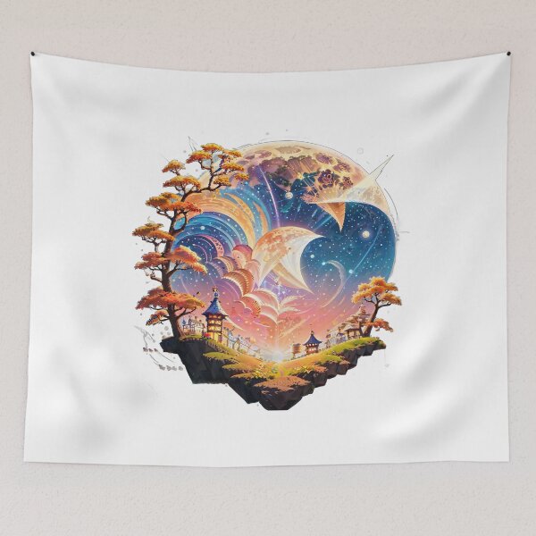 Item preview, Harvest Super Moon - Whimsical Countryside T-Shirt Design designed and sold by arfazel-shutter.
