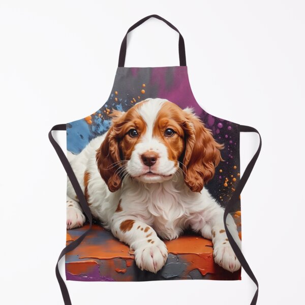 Item preview, Welsh Springer Spaniel Puppy Portrait designed and sold by Wolfheartart.