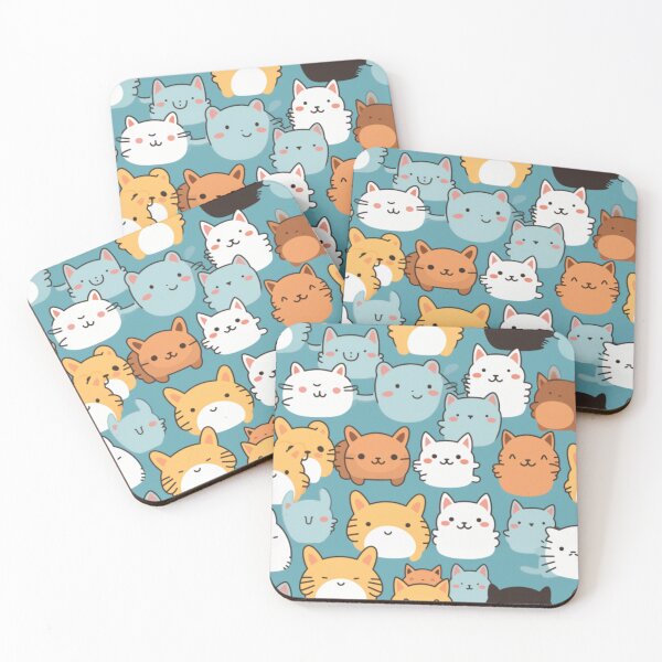 Item preview, cat cratoon Kawaii seamless designed and sold by MySon78.