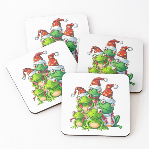 Item preview, Frog Frogs Marry Christmas Friendly designed and sold by Martolina33.