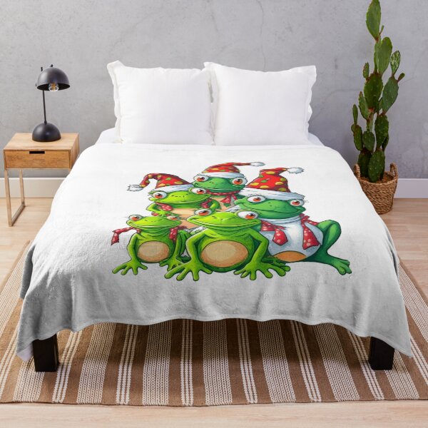 Item preview, Frog Frogs Marry Christmas Friendly designed and sold by Martolina33.
