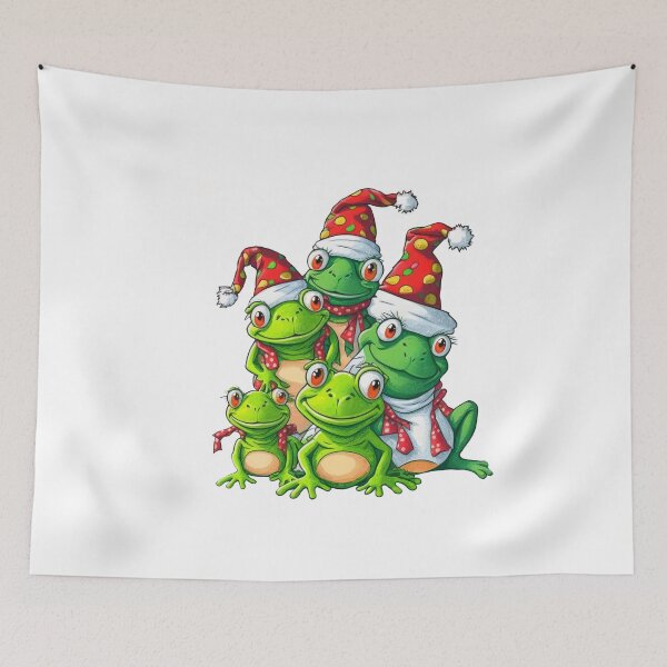 Item preview, Frog Frogs Marry Christmas Friendly designed and sold by Martolina33.