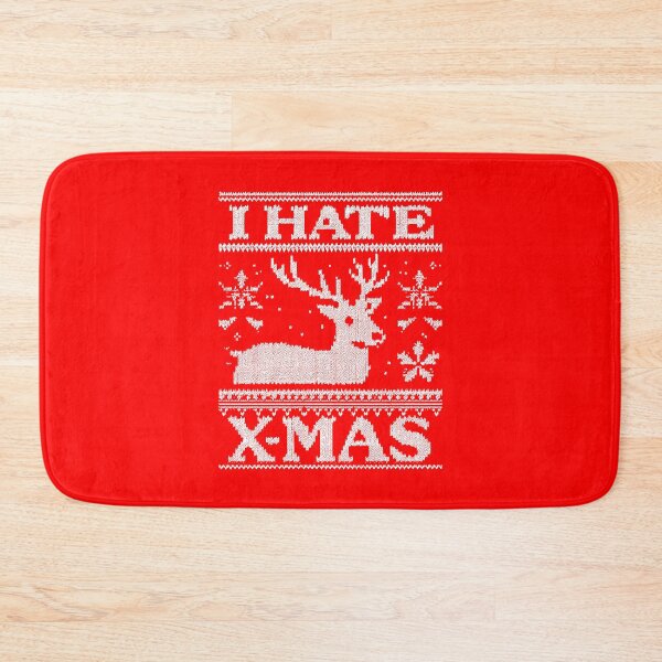Item preview, I Hate X-Mas Ugly Christmas Sweater  designed and sold by OneWayOrAnother.