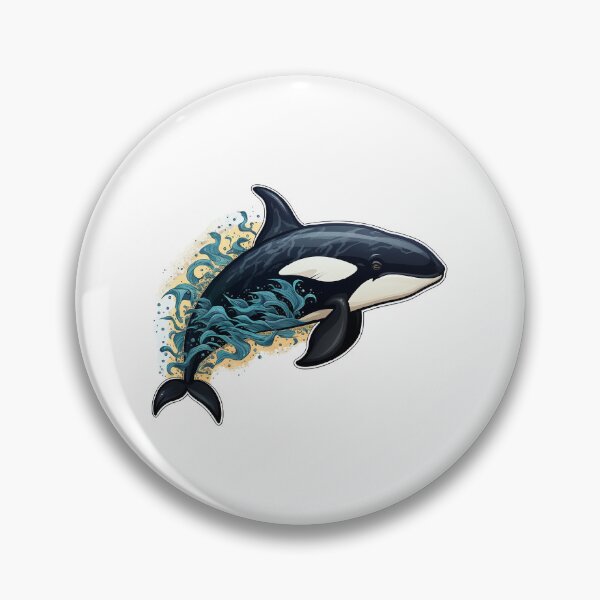 Artikelvorschau, Orca-Stanzform im japanischen Stil entworfen und verkauft von NessasSpookyArt.