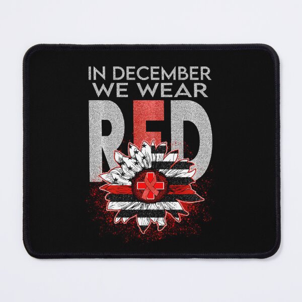 Item preview, In December We Wear Red For World AIDS Day Sunflower Flag designed and sold by EagmianPheolea.