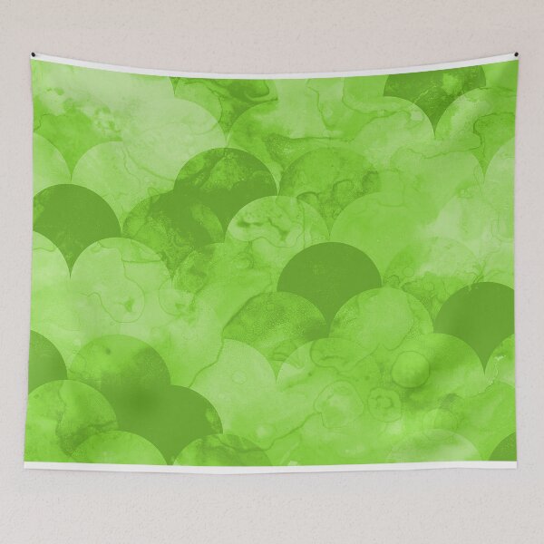 Item preview, Scallops/Mermaid Scales Green Multi Product Styles designed and sold by sarahp77.